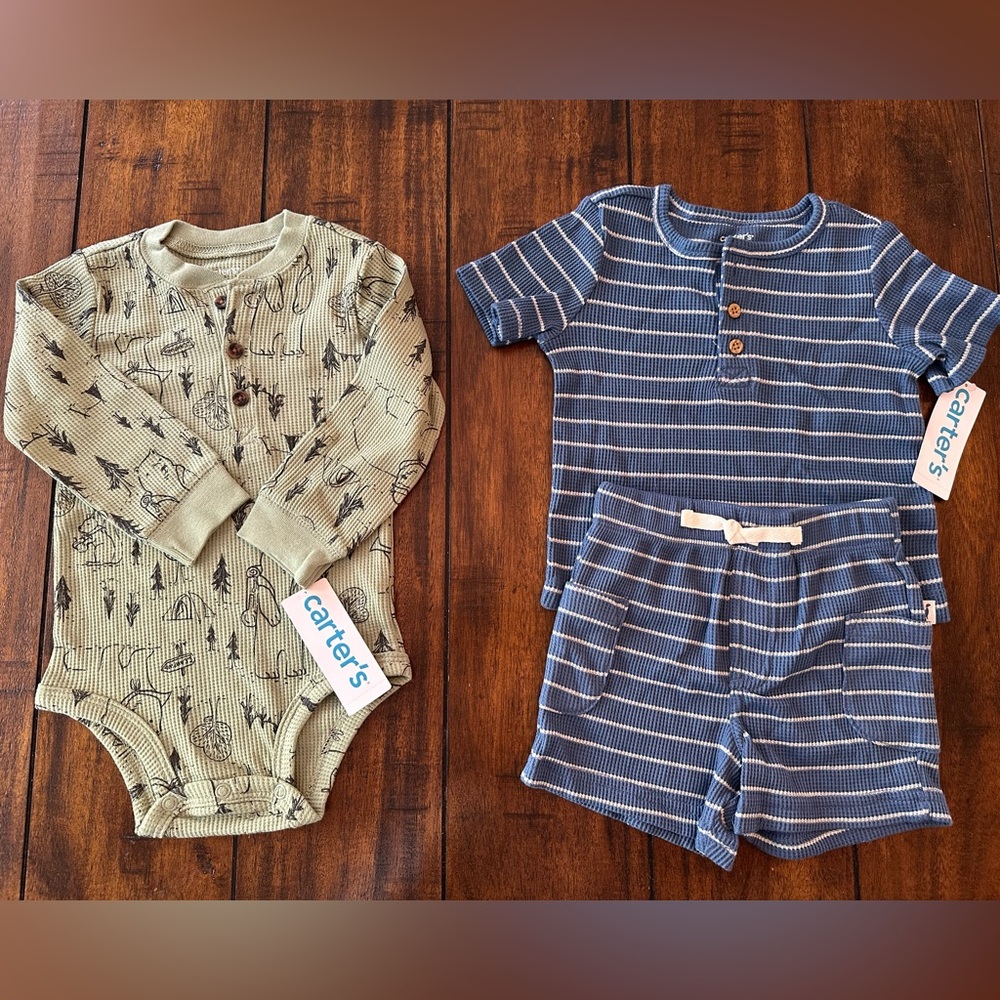 NWT Carter's Baby Boys Outfits (Set of 3 Pieces)